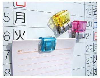 クリック式のクリップです。 Amazon | 【TOHKIN】 スライドクリップクリア SCC-S100M Sサイズ